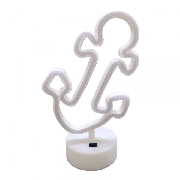 USB DC Cable Or Battery Operated Boat Anchor Neon Lamp With Base- SD