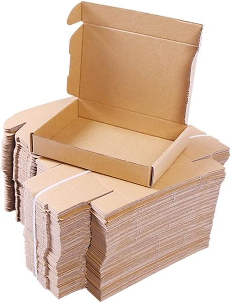 Craft Corrugated Kraft Brown Paper Mailing Box 20cm (12pc)