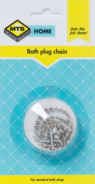 Mts Home Bath Plug Chain White image