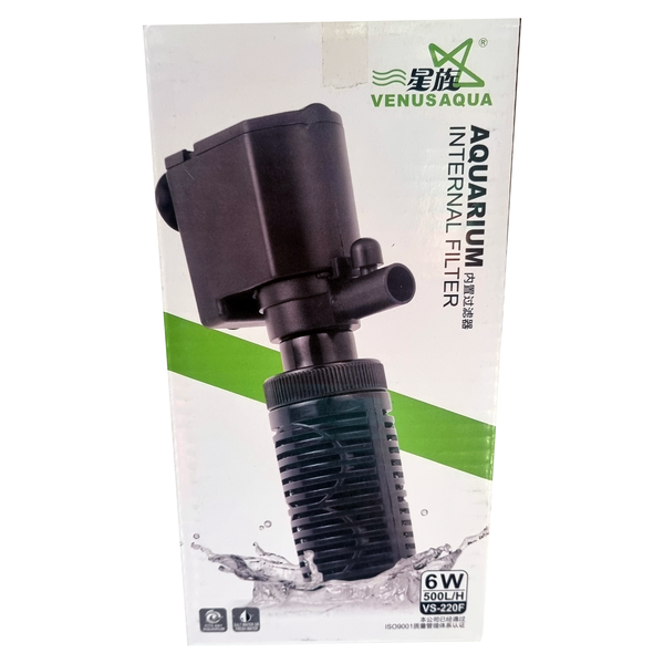 Venus Aqua VS-220F Aquarium Internal Filter 500L/H