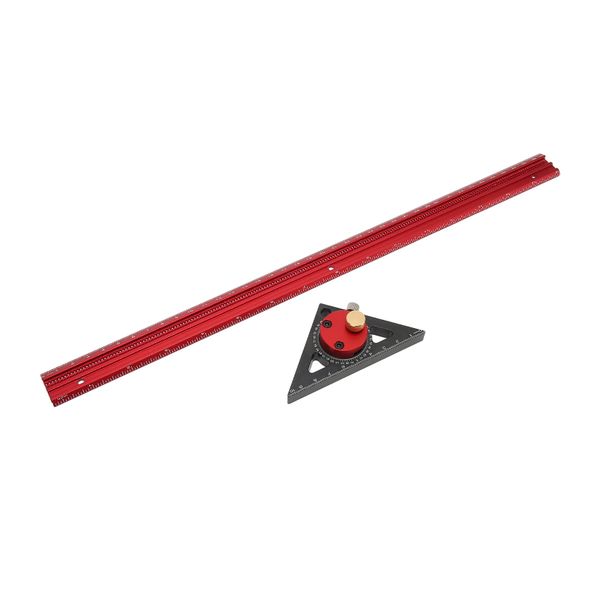 360 Rotating Hole Scribing Ruler, 400mm Alloy