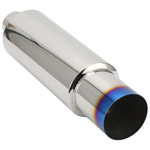 KR Custom Exhaust Muffler: (Inlet: 2.5" / Outlet: 4")