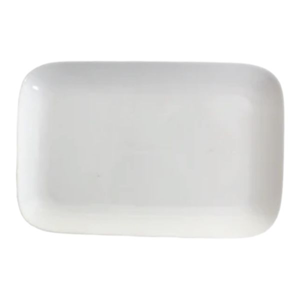 Platter 36X19X2Cm Porcelain White