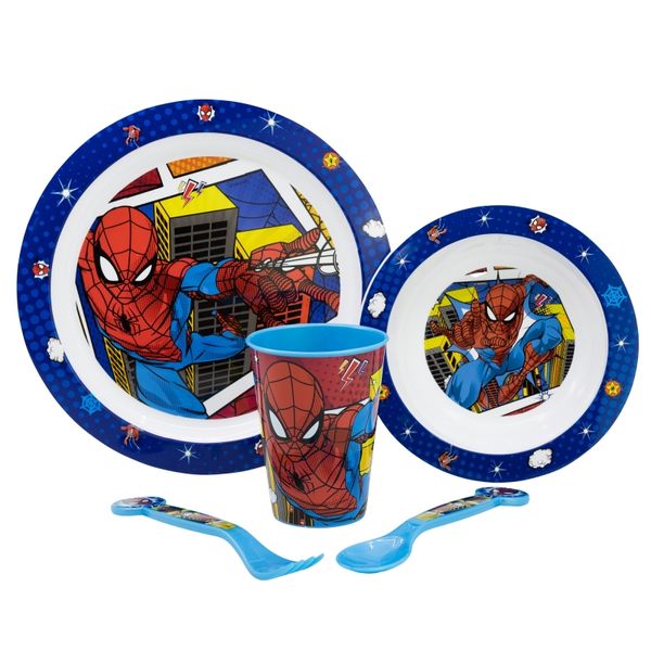 Spiderman 5 Piece Microwave Set
