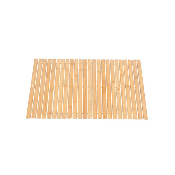 ALANES Foldable Bamboo Bath Mat Anti-slip Bath Mat Floor Mat 40x60cm