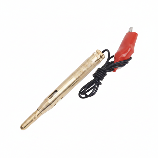 Kendo Brass DC Voltage Tester Pen 0-24V for Electrical Testing