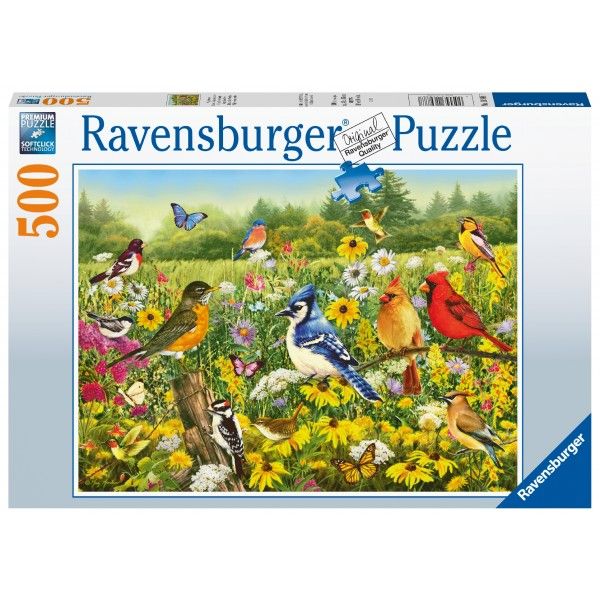 Ravensburger 500-Piece Puzzle Bird Meadow