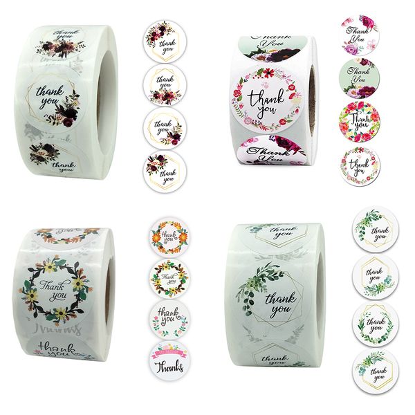 Business Packaging Thank You Gift Stickers -combo 4 pack-2000 stickers