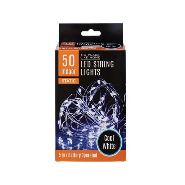 String Lights - Indoor - Cool White - 5 m - 50 LED - 3 Pack