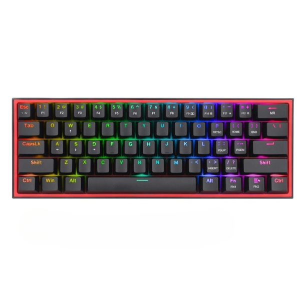 Compact Black 60% RGB Mechanical Gaming Keyboard Swappable, Bluetooth