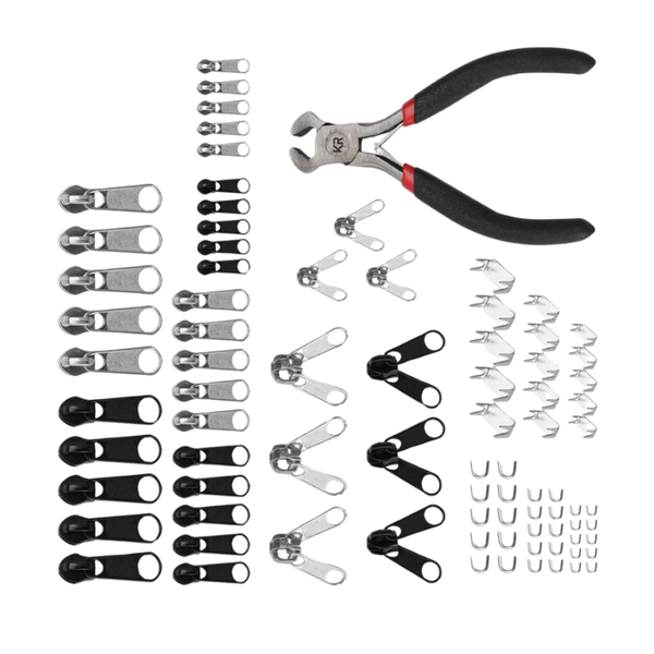KR Zip Head Repair Kit: Metal Zip (85 Pieces)