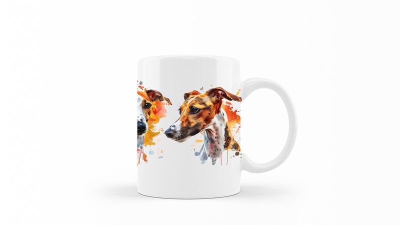 Whippet Printed Coffee Mug