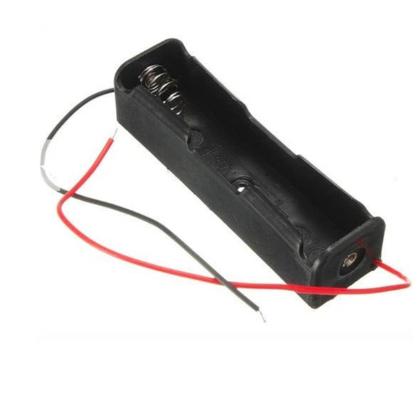 CMU 1x18650 Battery Holder with Wire Leads - Single Cell Li-ion Case