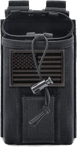 Two Ways Walkie Talkies Pouch Holster Tactical Holder Duty Belt Accessory