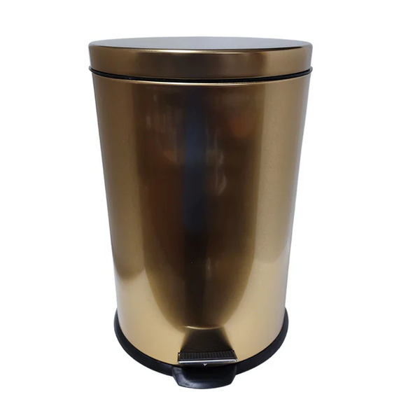 Gold Stainless Steel Dust Bin - 20-Litre