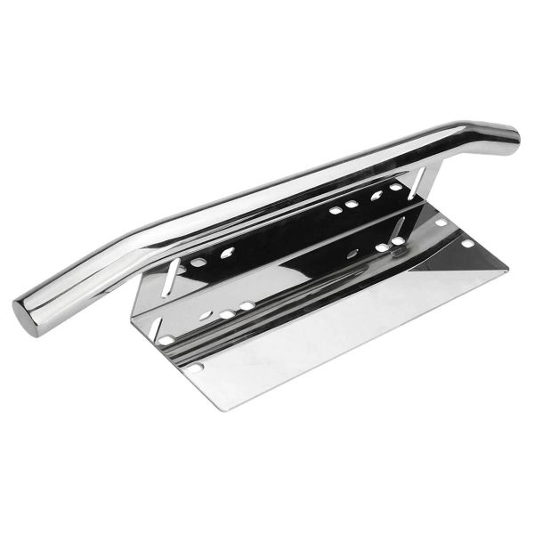 Universal Heavy Duty Spotlight Mounting Bracket Number Plate Holder - Chrome