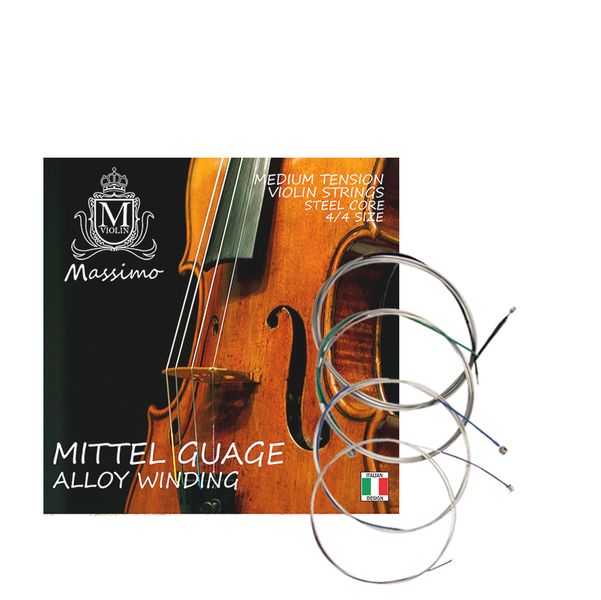 MASSIMO full size steel core violin strings
