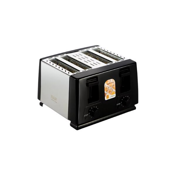 4 Slice Electric Toaster - 1300W High-Power Bread Toaster