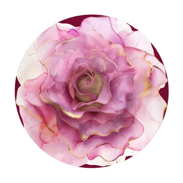 Purple-Rose-Round-Tablecloth