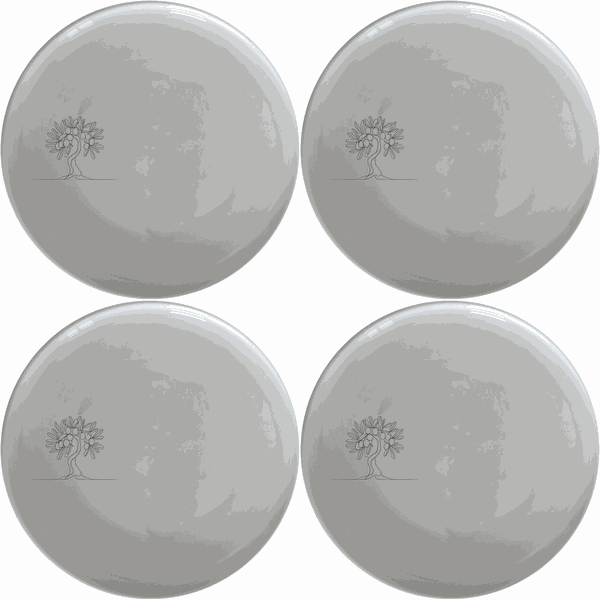 Grecian Olive Tree Dinner Plate Set of 4 - Range 1