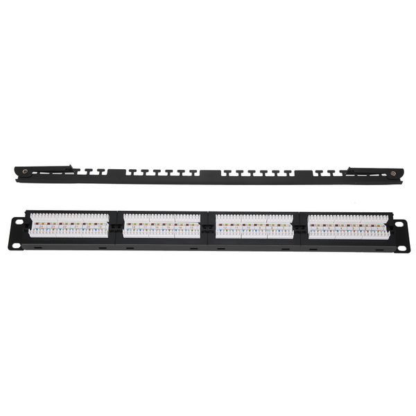 24 Port Cat6 UTP Patch Panel Network Distribution Frame RJ45