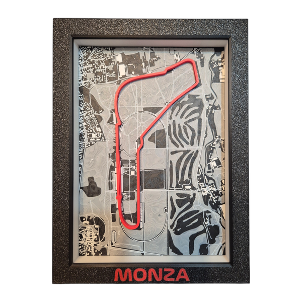 Topographic F1 Racetrack - Monza 3D