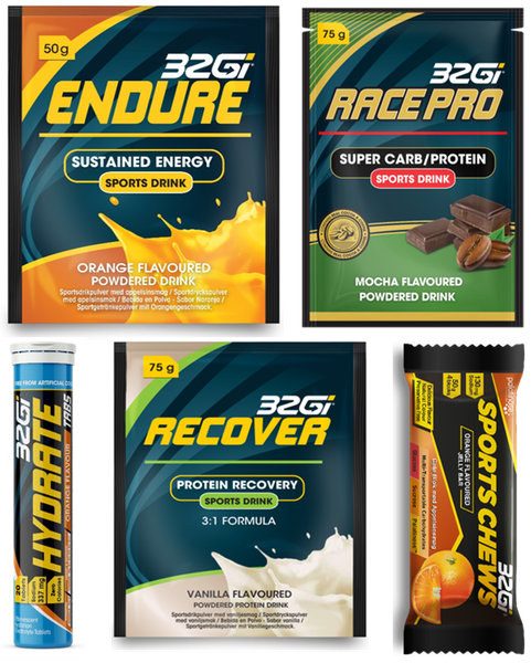 Endurance - Nutritional Training &amp; Race Pack - Orange/Mocha /Van - Combo