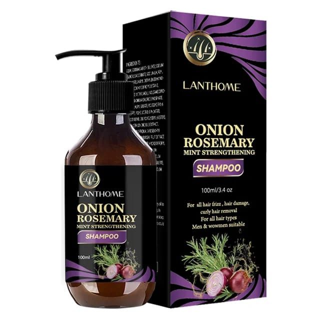 Hair Growth Onion Rosemary Mint Strengthening Shampoo Thicker Longer Hair