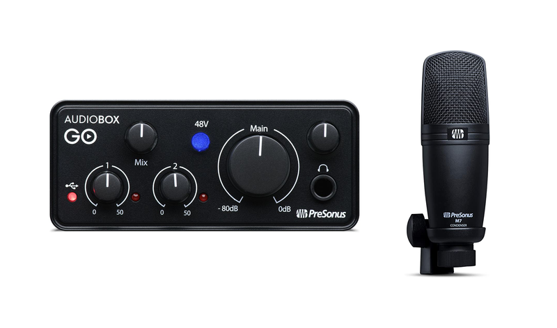 PreSonus AudioBox GO Interface and M7 Studio Microphone
