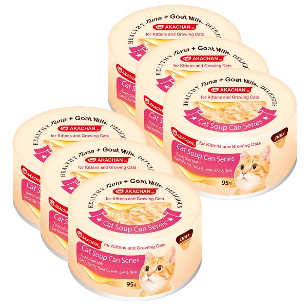 AKACHAN Premium Cat Soup Can - Tuna + Goat Milk Flavour