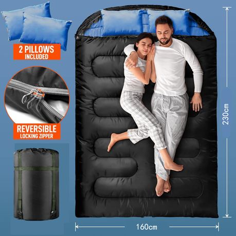 Adult Double Sleeping Bag Envelope Style Camping Sleeping Bag With Pillow Shop Today. Get it Tomorrow takealot