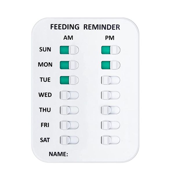 Pet Feeding Reminder for Dogs Cats, Magnetic Sticker Chart Feed Your Pets