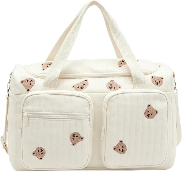 Hospital Maternity Bag, Quilted Baby Travel Duffle Tote