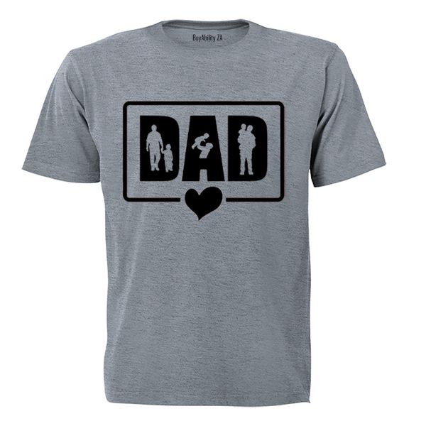 DAD - Heart Frame - Adults - T-Shirt