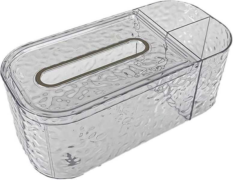 Large Capacity Tissue Box with Storage Compartment