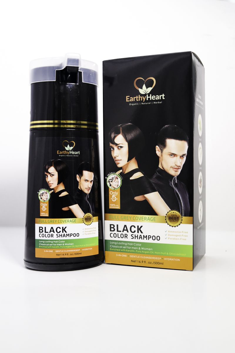 EarthyHeart Instant Hair Dye Color Shampoo Black Shop Today. Get it Tomorrow takealot