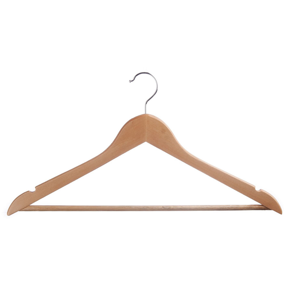 Classic Wooden Hangers - Set of 5