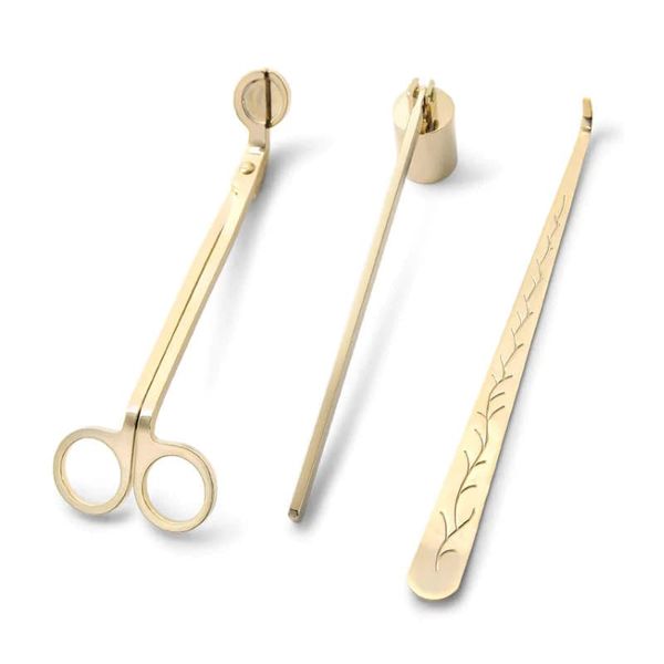 Gold Finish Candle Care Kit - 3 Pieces