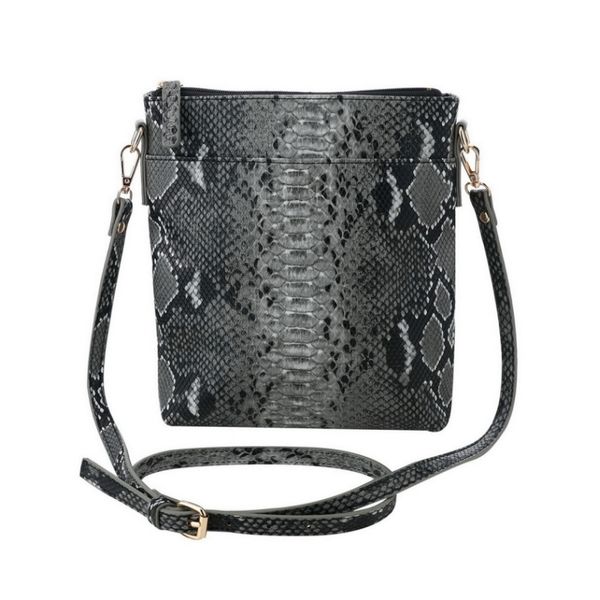 Escape - Cross Body Bag - Imitation Leather - Snakeskin Print