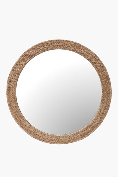 Jute Woven Mirror - 80cm