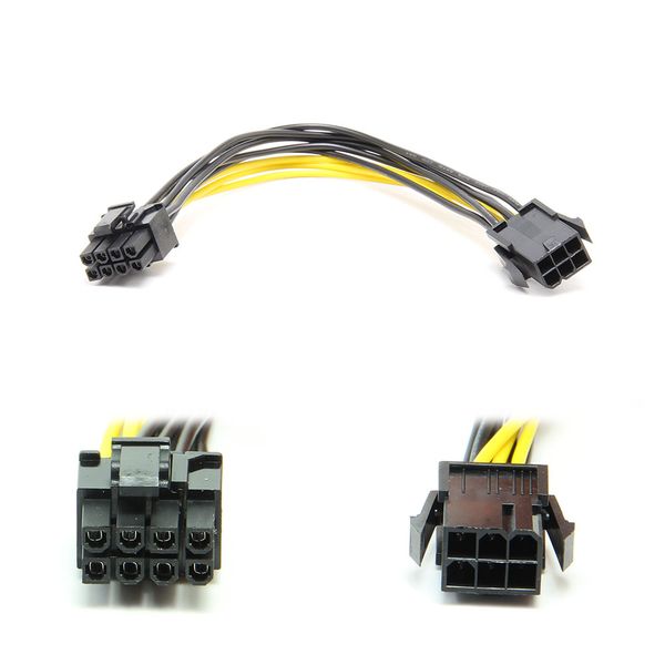 6 Pin(Female) to 6+2 Pin(Male) PCI-E Cable