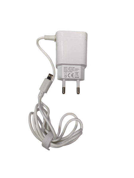 Fast Wall Charger 2.1A Dual Port USB Micro Cable attached