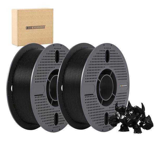 3D PETG Printing Filament - 1.75mm 1kg Spool - 0.02mm Precision - Set of 2