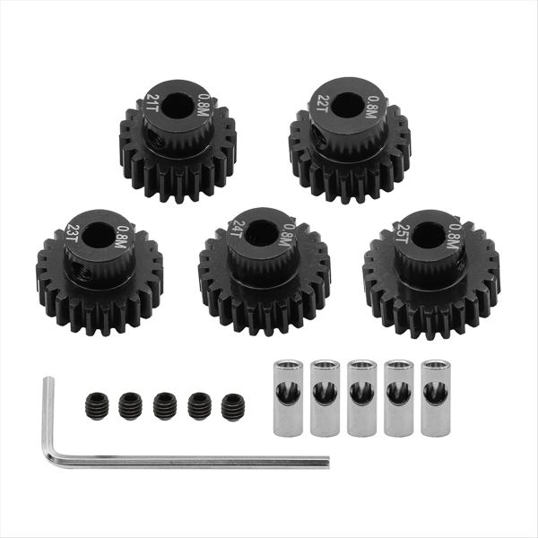 0.8M Motor Gear Set for 1/10 Rc Rigs Crawler 21T+22T+23T+24T+25T