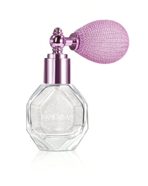 Glitter Spray for Body, Face, and Hair with Vintage-style Puff Atomiser