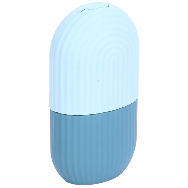 Silicone Facial Depuffing Ice Roller Mold - Blue