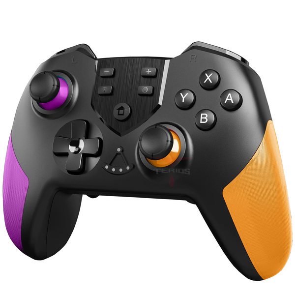 T23 - Wireless Controller Compatible with Nintendo Switch - Purple &amp; Orange