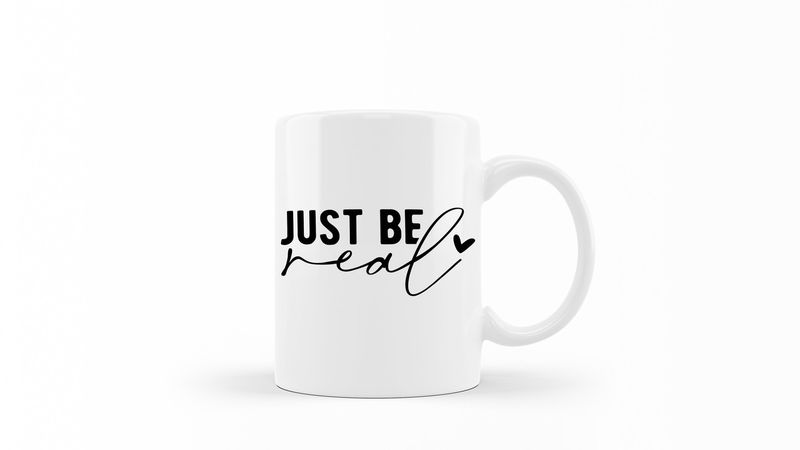 Just Be Real White Ceramic 0.325 L 1 Pack Mug