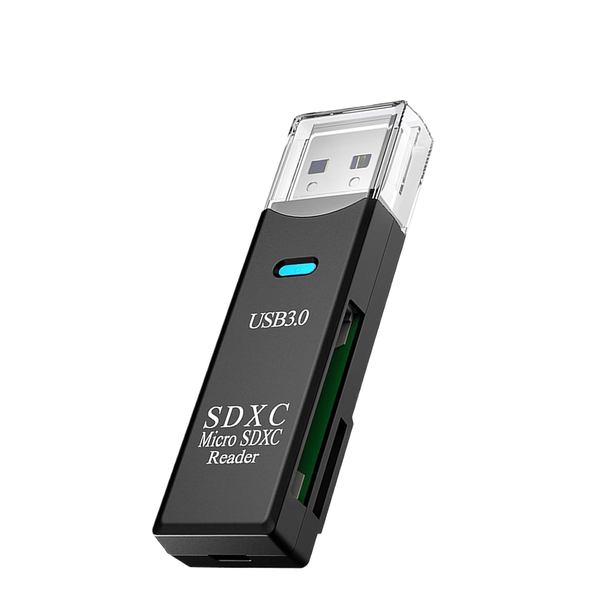 USB3.0 Micro SD Card Reader, 5Gbps 2-in-1 SD Card Reader to USB Adapter