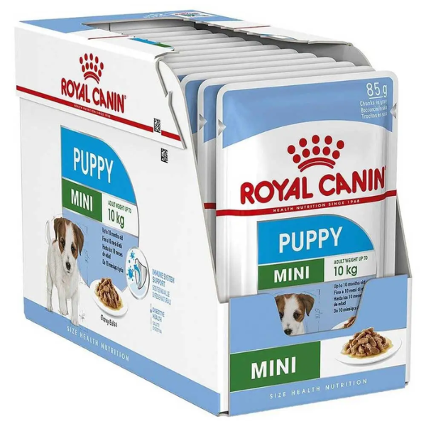 Royal Canin Mini Puppy Wet Food Pouches -12x85g -Immune &amp; Digestive Support